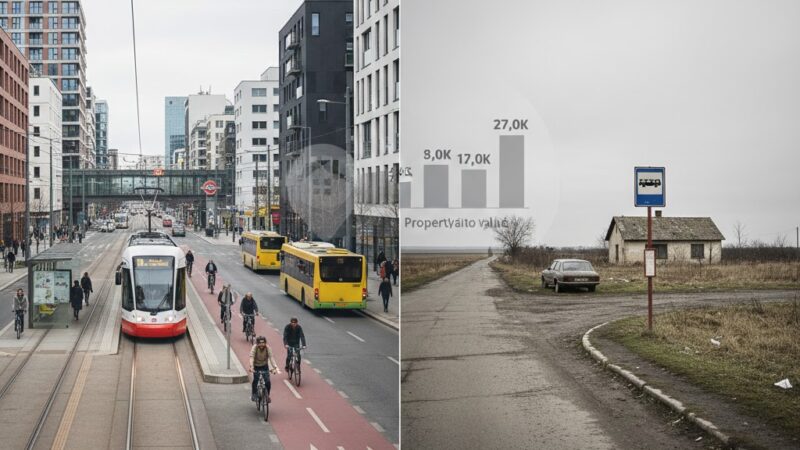 Dopravní dostupnost jako klíčový faktor hodnoty nemovitostí